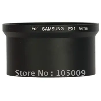 58 мм 58 мм крепление фильтра Переходная трубка объектива Кольцо для Samsung EX1 EX-1 TL-500  4