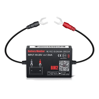 Bluetooth BM2 12V Battery Monitor Автомобильный анализатор заряда, Тестовый инструмент диагностики аккумулятора для телефона Android IOS  1
