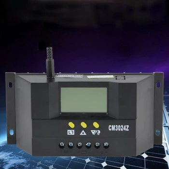 CM3024Z 12V/24V 30A генератор Регулятор режима зарядки Солнечный контроллер ЖК-ШИМ Подключаемое напряжение  5