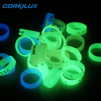CORKILUX 22 ММ Флуоресцентный Силиконовый Светящийся Круг Противоскользящее Светящееся Кольцо Декоративное Кольцо Для EDC Фонариков Факел Удочка  10
