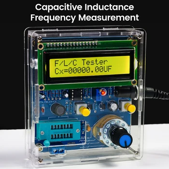 DC 5V Высокоточный транзисторный тестер DIY Наборы Сварочная печатная плата Измеритель индуктивности емкости частоты Diy Электронный комплект  0
