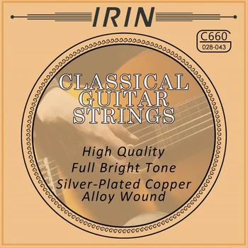 IRIN 6 шт. / компл. Запасные части для струн классической гитары Серебристые Прозрачные Нейлоновые струны Аксессуары для музыкальных инструментов  10