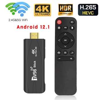 LEMFO TV98 Stick Smart TV Stick Android 12 Поддержка 4K HDR10 H265 Двойной WIFI 2GB 16GB Smart TV Box Android 12.1Медиаплеер  10