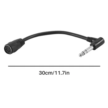 MIDI-КАБЕЛЬ, 5-контактный разъем Din к удлинительному кабелю TRS для стереозвука Monoprice 6,35 мм (1/4 дюйма) для штекера  5