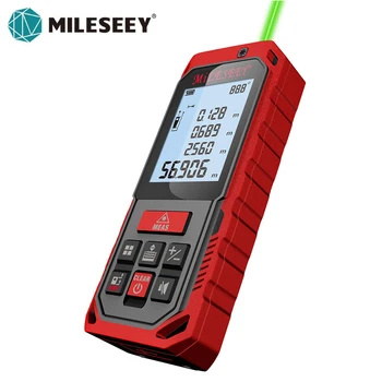 Mileseey Мини-Дальномер Цифровой лазерный дальномер лазерная Рулетка Диастиметр инструмент 100 М/80 М/60 М-40 М Лазерный Дальномер  5