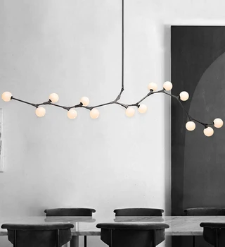 Modo Tree Branches Bubbles, люстра для столовой, гостиной, Черный подвесной светильник, Современное освещение люстры  5