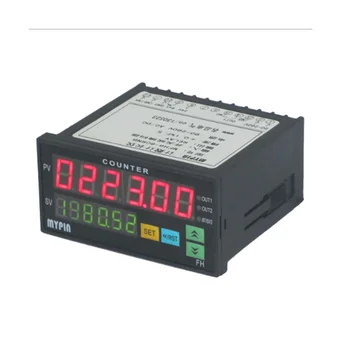 Mypin FH8-6CRRB, цифровой счетчик с двойным дисплеем, 6 Цифр, Светодиодный измеритель длины переменного/постоянного тока, черный  1
