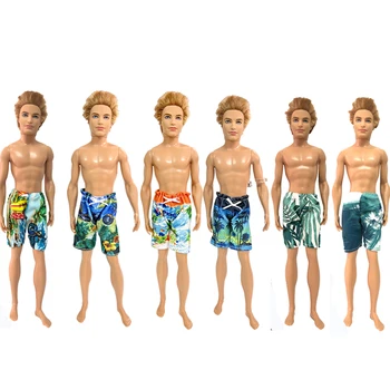 NK Несколько Вариантов Принц Гавайские Шорты Повседневные Пляжные Купальники Для Барби Аксессуары Кукла Бойфренд Для Куклы Кен Подарочная Игрушка JJ  5