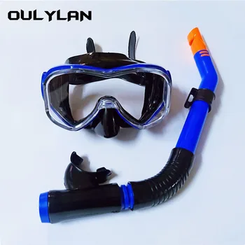 Oulylan Маски для подводного плавания, набор для подводного плавания, силиконовая юбка для взрослых, очки, Профессиональная маска для подводного плавания  10
