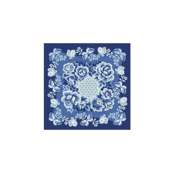 Riolis 868 Набор для вышивания крестиком с голубой фарфоровой розой, Ручная Роспись для дома Homefun  3