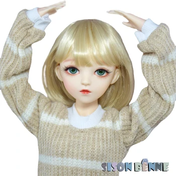 SISON BENNE 1/3 BJD Girl Doll Toy, Готовый макияж для лица, Сменные наряды, Парики, Полный комплект В Подарок  5