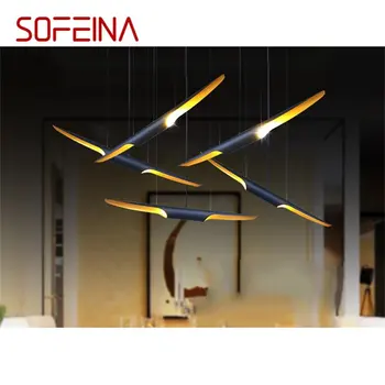 SOFEINA Постмодернистский подвесной светильник Креативные Простые светодиодные лампы Светильники для домашней декоративной столовой  10