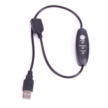 USB-регулятор температуры 5 В-12 В, нагревательный термостат с 3-ступенчатой регулировкой мощности 24 Вт  2