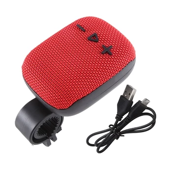 WIND3 Беспроводной Bluetooth Динамик Открытый Велосипед С Фиксированным Кронштейном Мини-Сабвуфер Карта Мини Аудио 9X7.3X3.6 см Прочный Красный  10