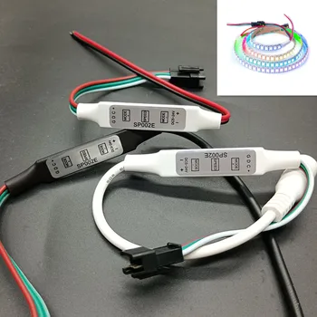 WS2812B WS2811 Контроллер RGB Светодиодной Ленты USB/3Pin с Защелкивающимся Разъемом JST Mini 3 Клавиши Для Пиксельного Освещения DC5V-24V  10