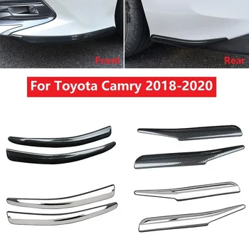 Аксессуары для укладки экстерьера автомобиля, накладка на передний угол бампера автомобиля, защитные полосы для Toyota Camry 2018-2020  5