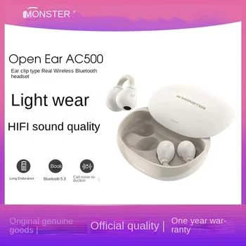 Беспроводные Bluetooth-наушники Monster-Open Ear с микрофоном, Проводимостью TWS, Спортивные Наушники Для бега, Игровые Наушники, HD Call, AC500  5