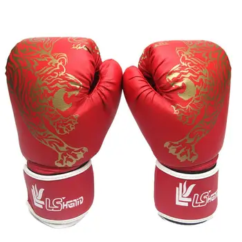Боксерские Перчатки для мужчин и женщин из искусственной кожи Каратэ Муай Тай Бесплатная Тренировка по борьбе Взрослое Детское Снаряжение  5