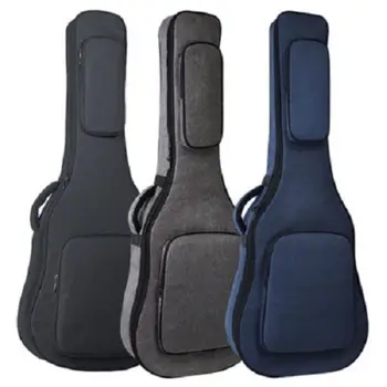 Водонепроницаемая сумка для гитары 36/39/40/41 дюймов, Оксфордский рюкзак для акустической гитары, 2 кармана, Регулируемый рюкзак для электрических басов, удобный для переноски  10
