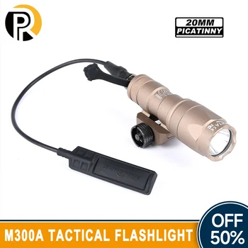 Военно-Тактическое Освещение FlashlightM300A Разведывательный Фонарь Для Охоты На Открытом воздухе High PowerLED MiniFlashlight Аксессуары Для Страйкбола  5