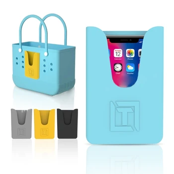 Вставьте силиконовый держатель для сумок для хранения телефона для пляжной сумки-Тоут-контейнера  5