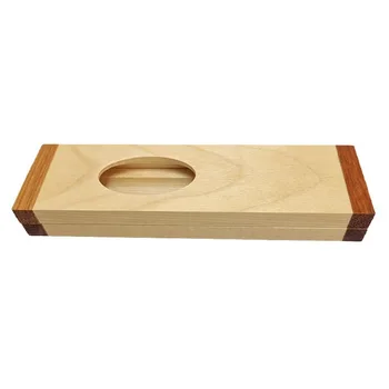 Деревянный выдолбленный магнитный футляр для ручек Прочный и портативный деревянный ящик для хранения ручек Студенческие принадлежности Деловые подарки  10