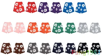 Десять одноцветных Универсальных ДЖИНСОВЫХ шорт TEARS Для мужчин и женщин, Высококачественные Бриджи с принтом Kapok Puff  5
