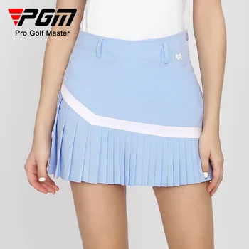 Женская спортивная короткая юбка для гольфа PGM, Летние дышащие трусы, плиссированная юбка в пол-силуэта QZ089  10