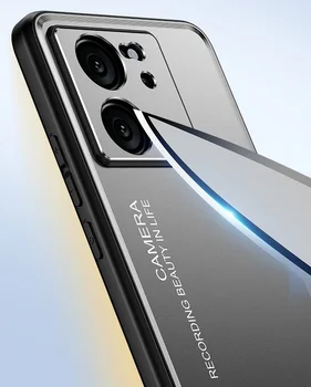 Задняя панель из алюминиевого сплава с пескоструйной обработкой, чехол для телефона Xiaomi Redmi K60 Ultra, K60E, K50 Pro, Защитная задняя крышка для металлической камеры  5
