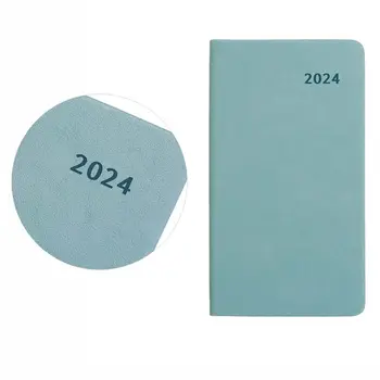 Записная книжка с ежедневным рабочим планом на 2024 год, записная книжка для встреч, ежедневник в твердом переплете  10