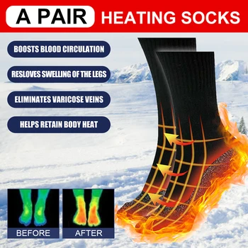 Зимние теплые термоноски для мужчин и женщин из алюминиевого волокна, супер мягкие комфортные толстые носки, утепленные носки для холодной погоды  5