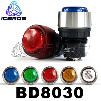 Индикатор мощности BD8030 сигнальная лампа взрывозащищенная индикаторная лампа отверстие 30 ММ индикаторная лампа 220 В Сталь BD8030 24 В 36 В  5