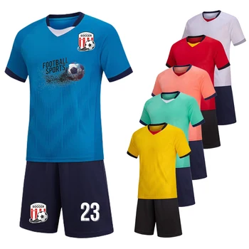 Комплекты футболок с короткими рукавами в стиле пэчворк на заказ для мужчин и детей 2023, Новый сезон, футбольная форма для тренировок детской мужской команды  2