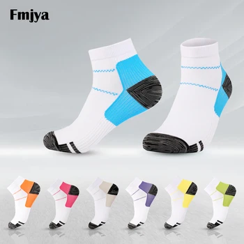 Компрессионные носки, впитывающие пот, Дышащие Носки для занятий спортом на открытом воздухе, эластичные носки для бега по тропе, велосипедные короткие носки до щиколоток  5