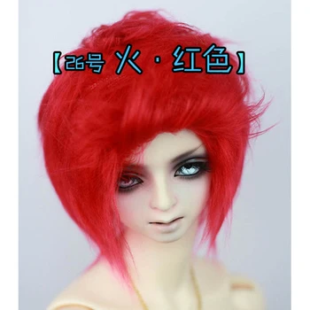 Кукольные парики BJD для третьей четверти [красный] 26 мягких париков maomao придают голове  0