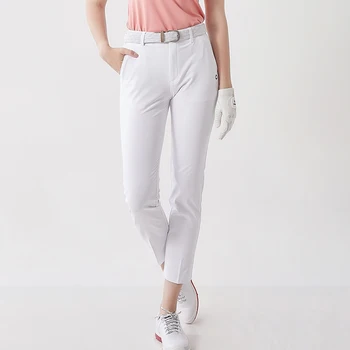 Летние спортивные брюки для леди для гольфа, дышащие быстросохнущие эластичные брюки, облегающие брюки, спортивные брюки для гольфа  5