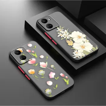 Матовый Чехол для Телефона Huawei NOVA Y70 9 8SE 8 7SE 7I 7 6 5I 5 4 3I 4G 5G Edge Case Funda Capa Shell Довольно Стильный Маленький Цветочный  5