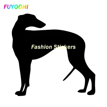 Модные наклейки FUYOOHI Greyhound Dog, наклейка на автомобиль с домашним животным, Модное Персонализированное украшение для стайлинга автомобилей  10