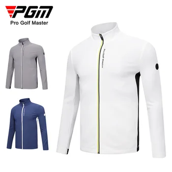 Мужская Верхняя одежда PGM Golf С длинным рукавом, Осенне-Зимняя Теплая Легкая Внутренняя куртка С подогревом  5