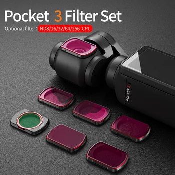 Набор фильтров STARTRC ND для Спортивной Камеры DJI Pocket 3 Фильтр Объектива CPL ND16 ND8 ND32 ND64 ND256 Фильтры OSMO Pocket 3 Аксессуары  10