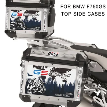 Наклейка на багажник мотоцикла для BMW F750GS F750 GS ADV Adventure, Багажные алюминиевые наклейки, багажник  5