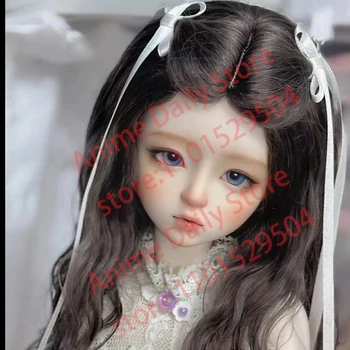 Новая кукольная голова 1/4 BJD с корпусом из смолы, высококачественная кукла, кукла для прекрасной девушки, кукла без макияжа, коллекция моделей DIY, игрушки в подарок  5