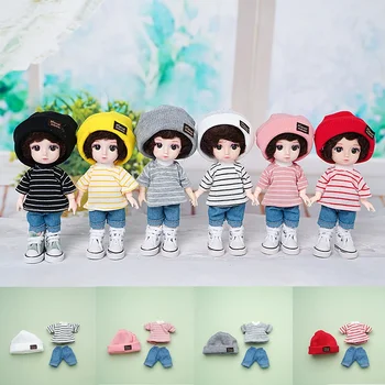 Новый комплект одежды для куклы BJD 16-17 см 1/12, Аксессуары для игрушек для девочек, юбка для игрушек 
