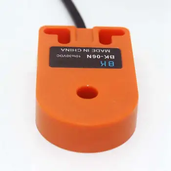 Оранжевый 6 мм Отверстие Постоянного Тока 6-36 В 3-Проводный NPN Нормально Открытый Индуктивный Кольцевой Датчик Приближения HX-DGS-06N Переключатель Для Металлической Винтовой Пружины  0