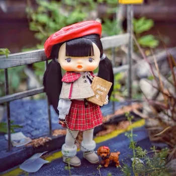 Оригинальная кукла Bokka Anniversary на заказ Квадратное лицо Длинные Черные волосы Милая кукла POKKA Bestie Коллекция художественных игрушек Подарок своими руками  2