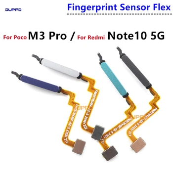 Оригинальный отпечаток пальца для Xiaomi Poco M3 Pro для Redmi Note 10 5G Датчик отпечатков пальцев Кнопка 