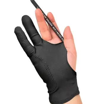 Перчатки для ручной росписи двумя пальцами с защитой от касания для планшета, сенсорного экрана цифровой платы, для рисования, противообрастающие Принадлежности для рисования маслом  5