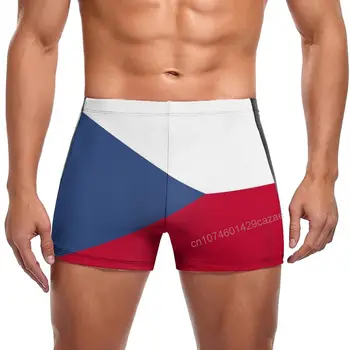 Плавки С флагом Чешской Республики, Быстросохнущие Шорты Для мужчин, Пляжные шорты для плавания, Летний подарок  5