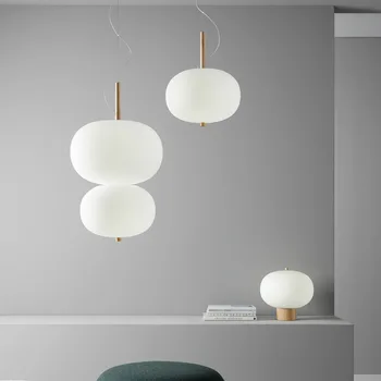 Подвесной светильник Grok Ilargi в скандинавском стиле, стеклянный шар, подвесной светильник для гостиной, столовой, кухни, кабинета, дизайнерский подвесной светильник  5