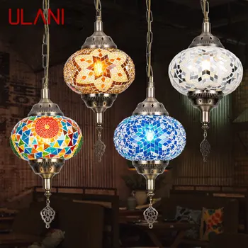 Подвесной светильник ULANI в богемном стиле, простая креативная декоративная стеклянная светодиодная потолочная люстра для дома, гостиной, спальни  5